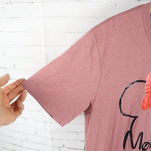 BELLA CANVAS DUSTY ROSE MOMMY MINNIE MOUSE SHORT SLEEVE T SHIRT SIZE LARGE - Picture 7 of 10